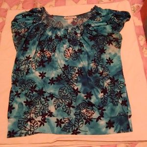 Flower/leaf blouse